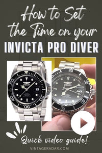 How to set the time on your Invicta Pro Diver Watch