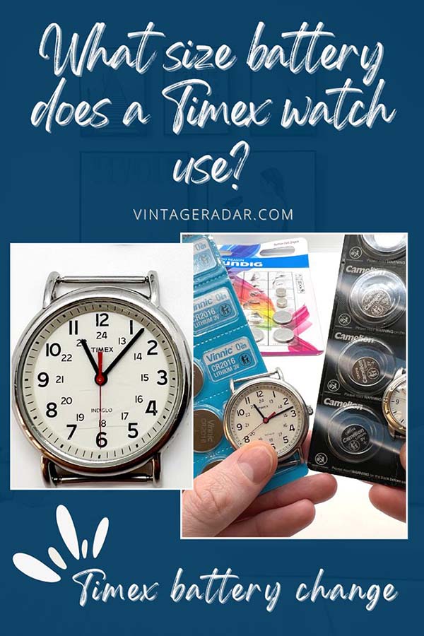 What size battery does a Timex watch use? Timex Watch Battery Size ...