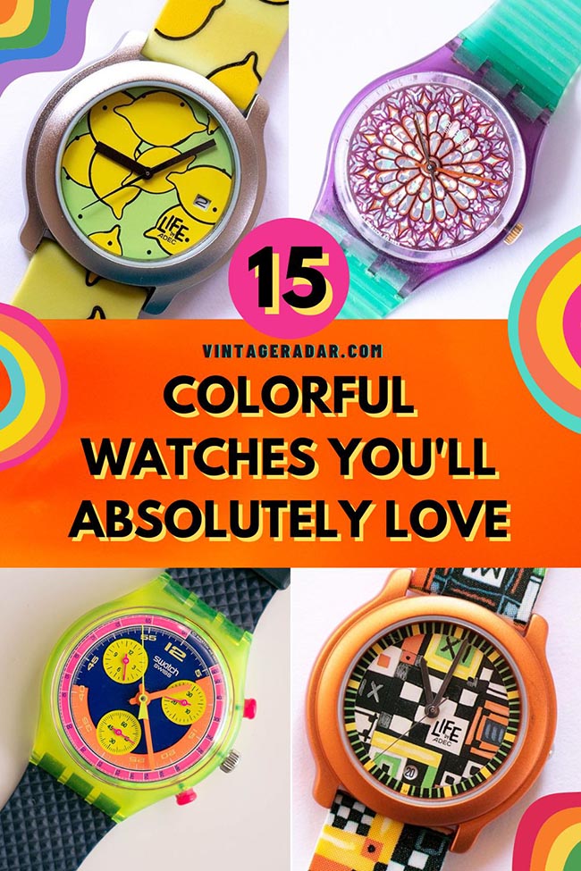 Top 15 relojes coloridos que te encantan - Relojes de colores brillantes