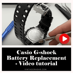 Casio G-Shock Battery Replacement - Video tutorial