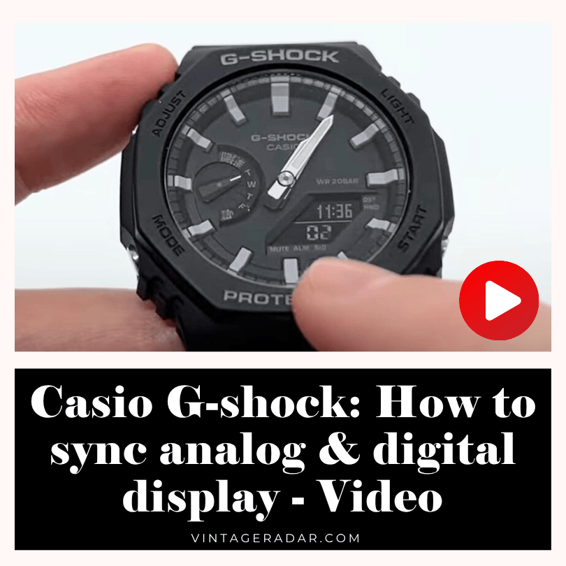 Casio G-Shock GA-2100 Analog Hands and Digital Display Not Matching