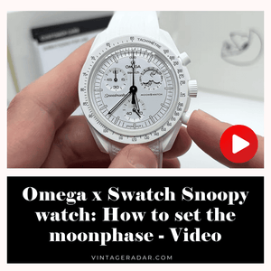 Omega x Swatch Snoopy Watch: How to set the moonphase