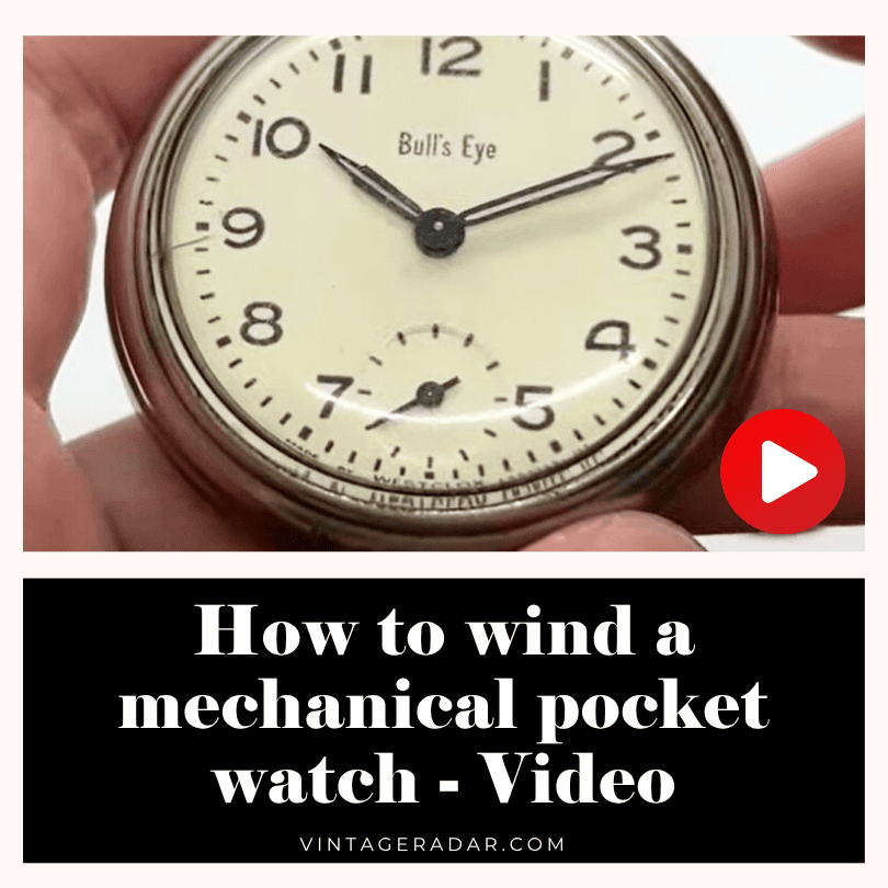 How to wind a mechanical pocket watch - Video