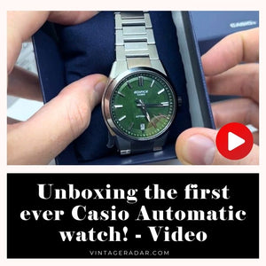 Unboxing the first ever Casio automatic watch! - Video