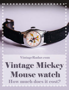 Antiguo y vintage Mickey Mouse reloj Valor | ¿Cuánto cuesta?