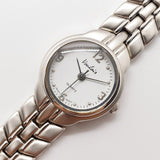 White Dial Vouloir Elegant Stainless Steel Watch for Women