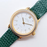 Georges Marciano Quartz Watch with Roman Hour Markers & Green Strap