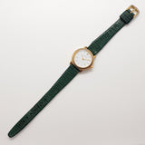 Georges Marciano Quartz Watch with Roman Hour Markers & Green Strap