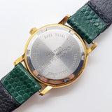 Georges Marciano Quartz Watch with Roman Hour Markers & Green Strap