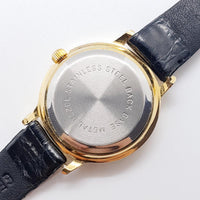 Small Gold-Tone Time Quartz Watch for Women with Roman Numerals