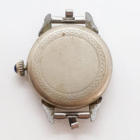 1950 Emka Swiss a fait de l'art déco montre pour les pièces et la réparation - ne fonctionne pas