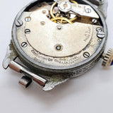 1950 Swiss Made Art Deco de la década de 1950 reloj Para piezas y reparación, no funciona