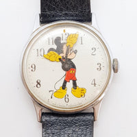 1960 Ingersoll Timex Mickey Mouse reloj Para piezas y reparación, no funciona