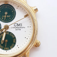 CMI Chronograph 3ATM Quartz Watch for Parts & Repair - لا تعمل