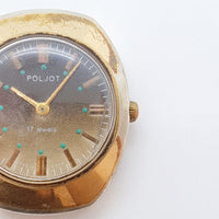 Polijot sovietico 17 Gioielli orologio meccanico per parti e riparazioni - Non funziona