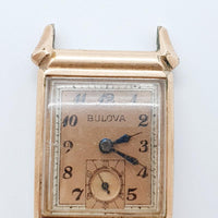 1947 Bulova 8AH 17 Jewels Art Deco Watch for Parts & Repair - لا تعمل