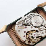 1947 Bulova 8AH 17 Jewels Art Deco Watch for Parts & Repair - NOT WORKING