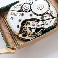 1947 Bulova 8AH 17 Jewels Art Deco Watch for Parts & Repair - NOT WORKING