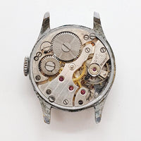 1950er Jahre Herma 15 Juwelen Französisch Uhr Für Teile & Reparaturen - nicht funktionieren