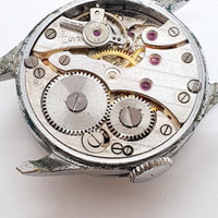 Anni '50 Herma 15 gioielli orologio francese per parti e riparazioni - non funziona