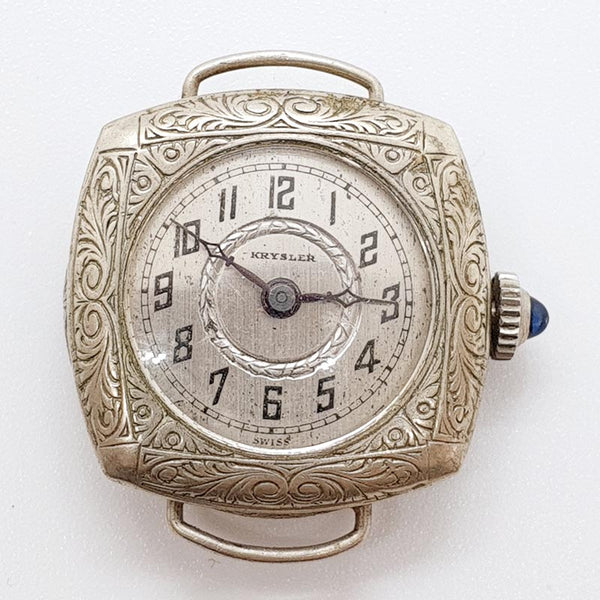 1940S ART DECO ORIS KRYSLER SWISS Watch per parti e riparazioni - Non funziona
