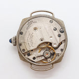 1940 ART DECO ORIS KRYSLER Suisse faite montre pour les pièces et la réparation - ne fonctionne pas