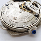 Art Deco Oris Krysler de la década de 1940 Swiss Made reloj Para piezas y reparación, no funciona