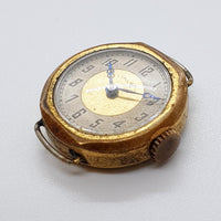 Orologio meccanico vittoriano art deco degli anni '40 per parti e riparazioni - non funziona
