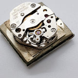 Oris 590 Swiss Made Rectangular 17 Jewels Watch for Parts & Repair - NOT WORKING