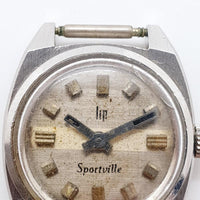 Lip Sportville French 17 Jewels mécanique montre pour les pièces et la réparation - ne fonctionne pas