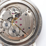 1980s squisito 17 gioielli orologio tedesco meccanico per parti e riparazioni - non funziona