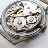 Vecchio orologio meccanico militare degli anni '60 per parti e riparazioni - non funziona