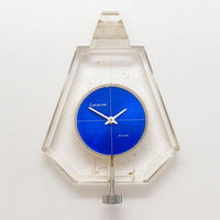 ساعة لوسيرن ذات القرص الأزرق لقطع الغيار والإصلاح - لا تعمل