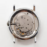 Weißes Zifferblatt Timex Mechanisches Datum Uhr Für Teile & Reparaturen - nicht funktionieren