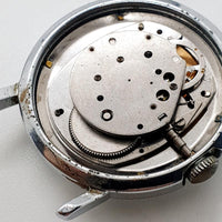 Quadrante bianco Timex Data meccanica Orologi per parti e riparazioni - Non funziona