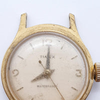 Damas pequeñas retro Timex Mecánico reloj Para piezas y reparación, no funciona