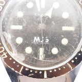 Orologio svizzero in stile subacqueo degli anni '70 per parti e riparazioni - non funziona