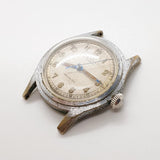 1950S SEMCA 17 Joyas suizas reloj Para piezas y reparación, no funciona