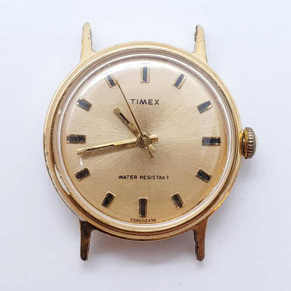 1974 Pristine Timex Mechanical Watch for Parts & Repair - NOT WORKING