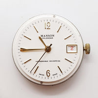 Manson -Kalender Schweizer machte Uhr Für Teile & Reparaturen - nicht funktionieren