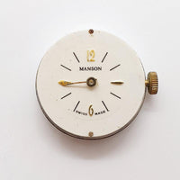 Manson Swiss Made Elegant Gold-Tone Watch for Parts & Repair - NOT WORKING