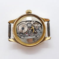 Anni '70 Anker 17 Gioielli orologio placcato in oro per parti e riparazioni - non funziona