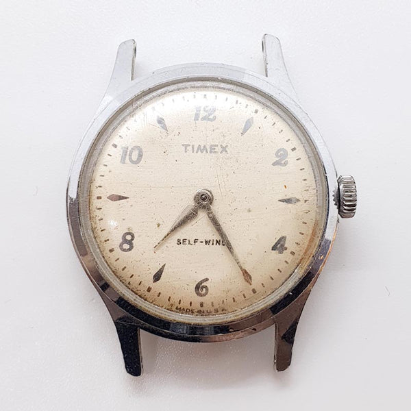 Timex Self-Wind Made in the USA Watch for Parts & Repair - NOT WORKING
