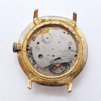 ساعة كونتيننتال بأرقام رومانية سويسرية الصنع لقطع الغيار والإصلاح - لا تعمل