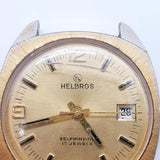 Helbros 52R Autowinding 17 Jewels Cal 1238 reloj Para piezas y reparación, no funciona