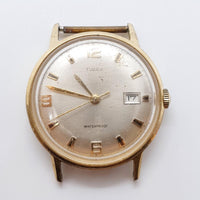 1968 Gold-Tone Timex Mécanique montre pour les pièces et la réparation - ne fonctionne pas