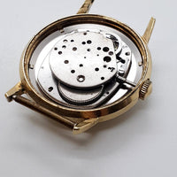 Tón de oro de 1968 Timex Mecánico reloj Para piezas y reparación, no funciona