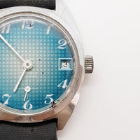 Dial azul joca español mecánico reloj Para piezas y reparación, no funciona