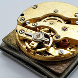1950er Jahre Military Square Graben Uhr Für Teile & Reparaturen - nicht funktionieren