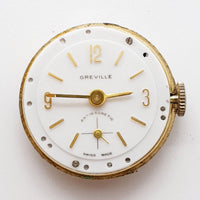 ساعة Greville سويسرية الصنع مضادة للمغناطيسية لقطع الغيار والإصلاح - لا تعمل